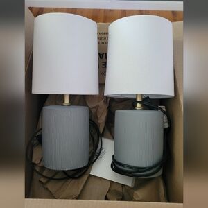 Night stand lamps set of two
